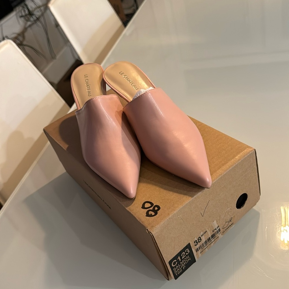 Blush pink mule - size 38
